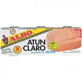 ALBO Atun claro en aceite de oliva pack 3 latas